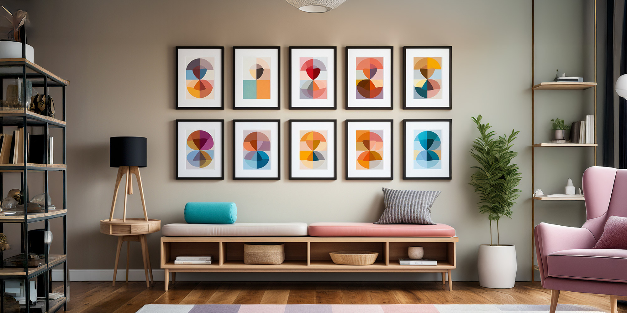 Décoration murale tendance avec posters français design encadrés