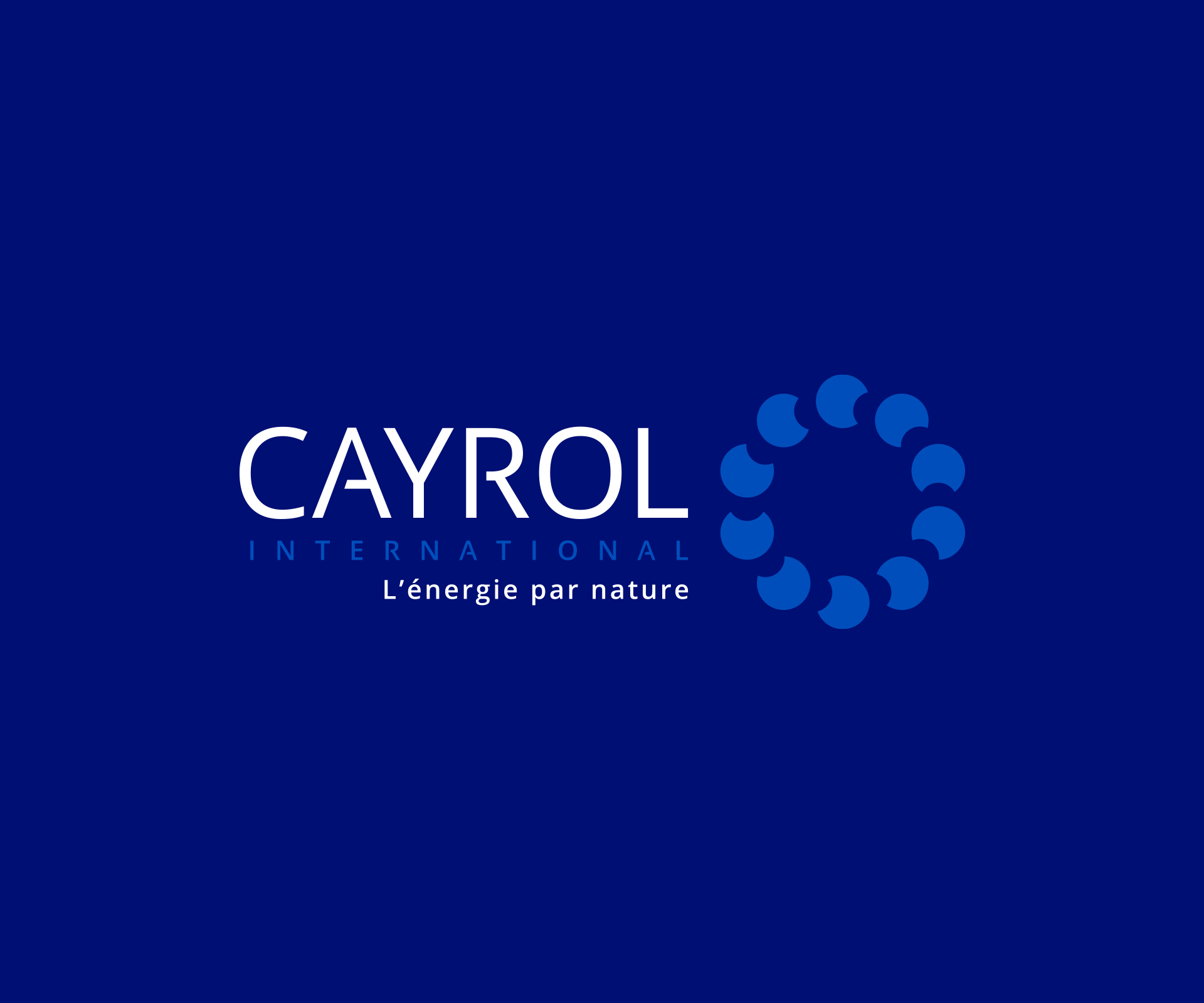 Création logo producteur énergie renouvelable Cayrol International