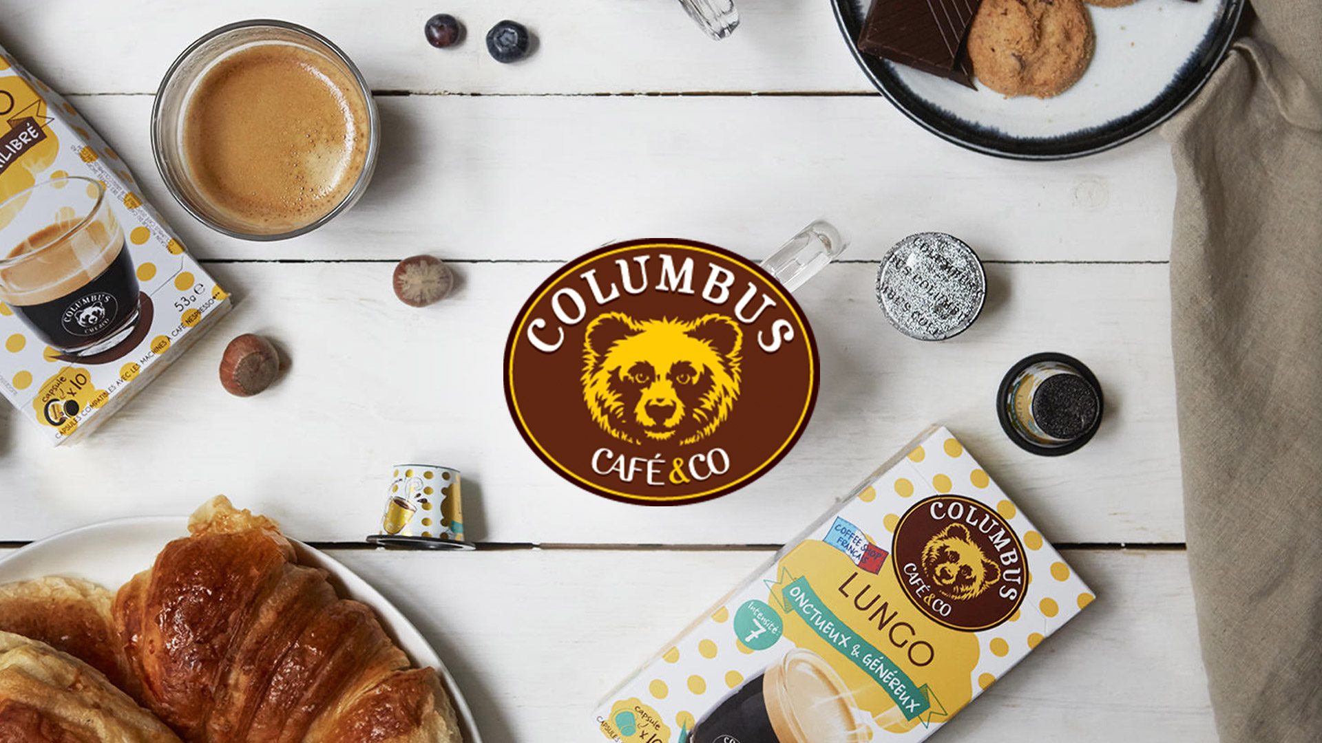 Creation outils marketing Columbus Café & Co