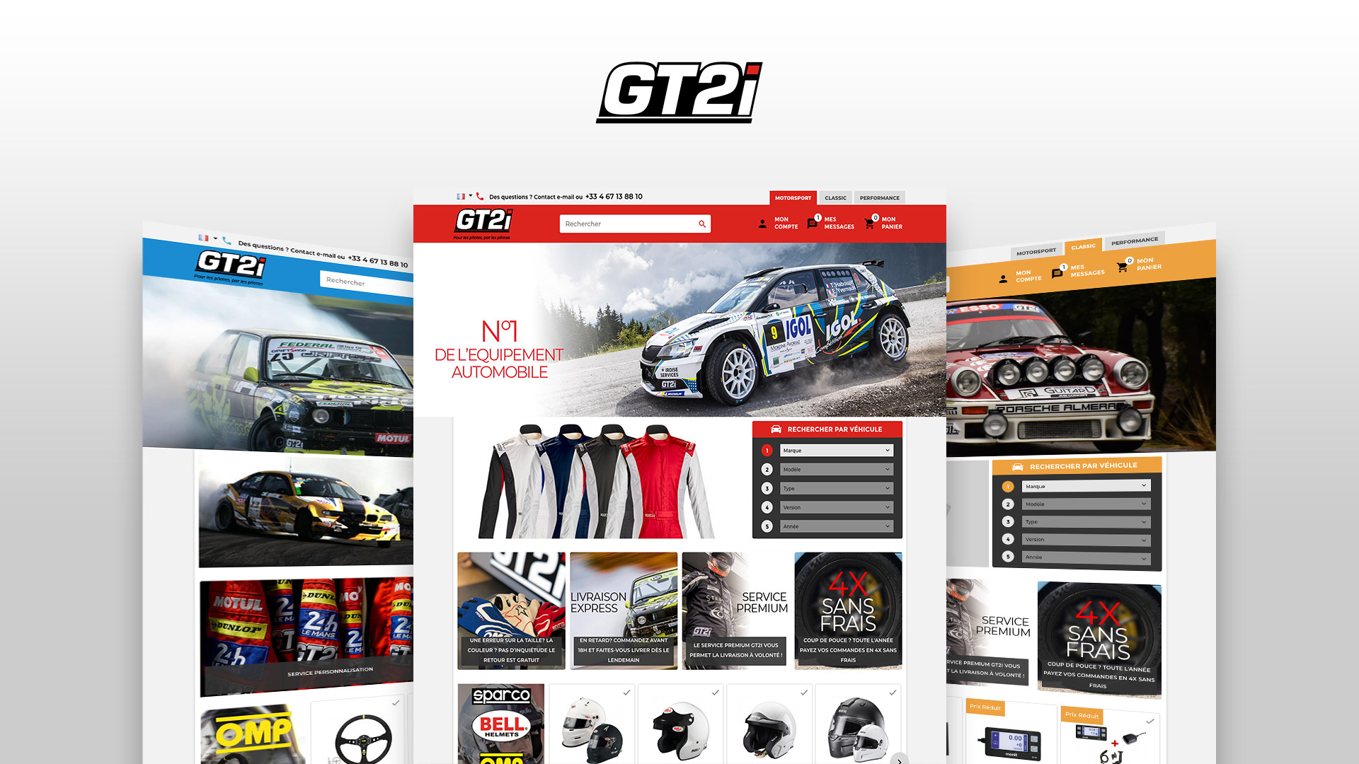 Boutique site ecommerce vente accessoires competition automobile