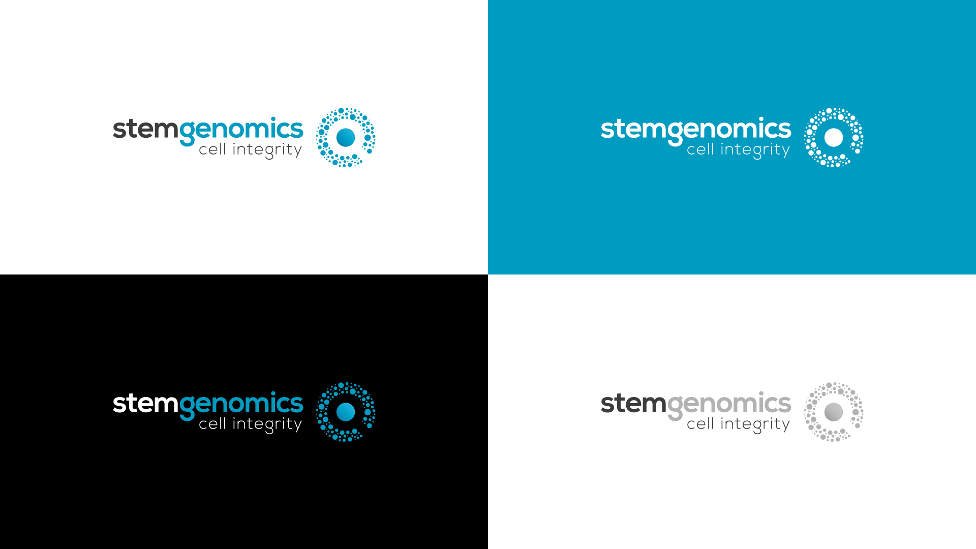 Creation logo identite visuelle Stem Genomics Montpellier