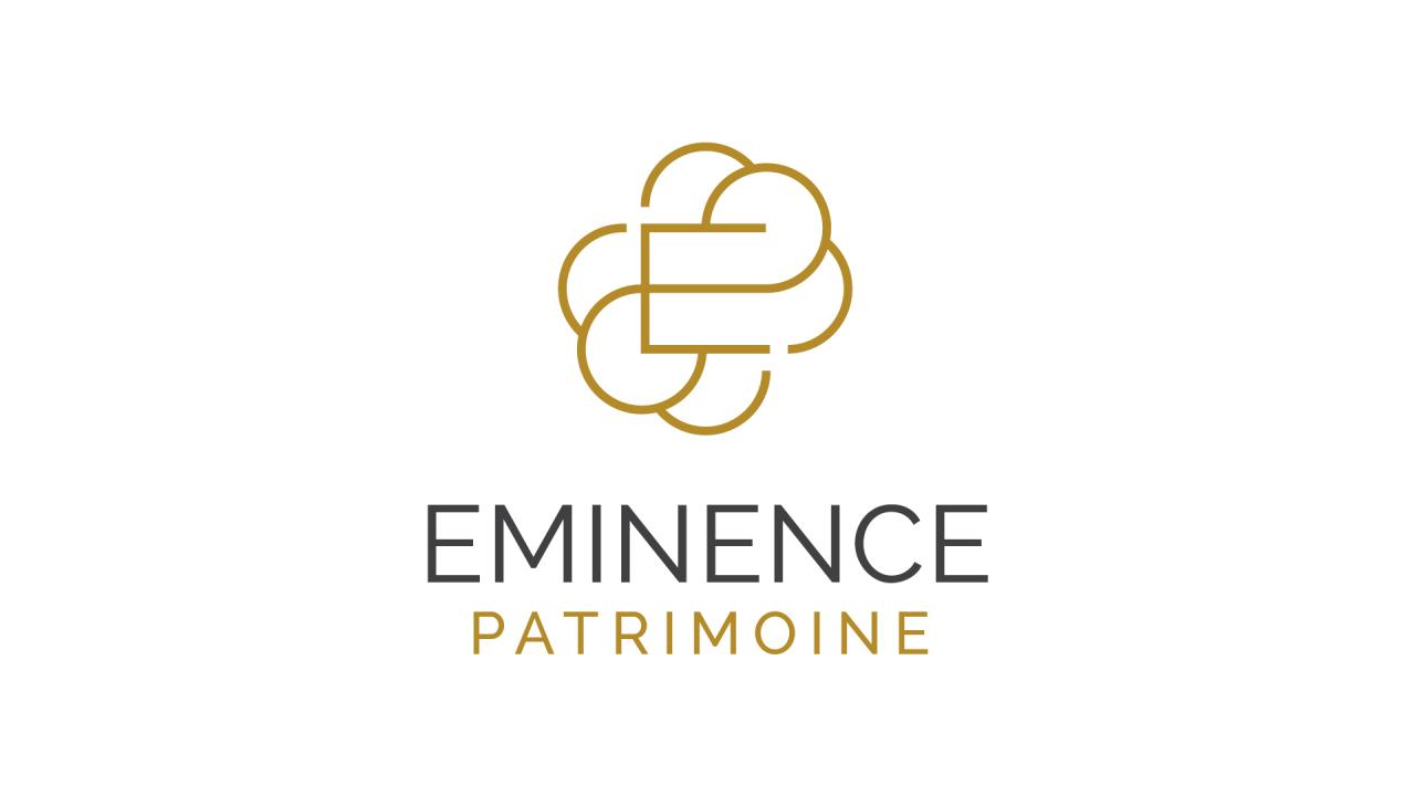 Création logo Eminence Patrimoine cabinet gestion patrimoniale Montpellier