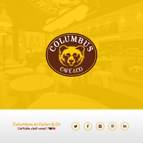 Creation outils marketing pour Columbus Café