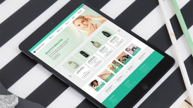 Création site e-commerce responsive soins beauté bien-être