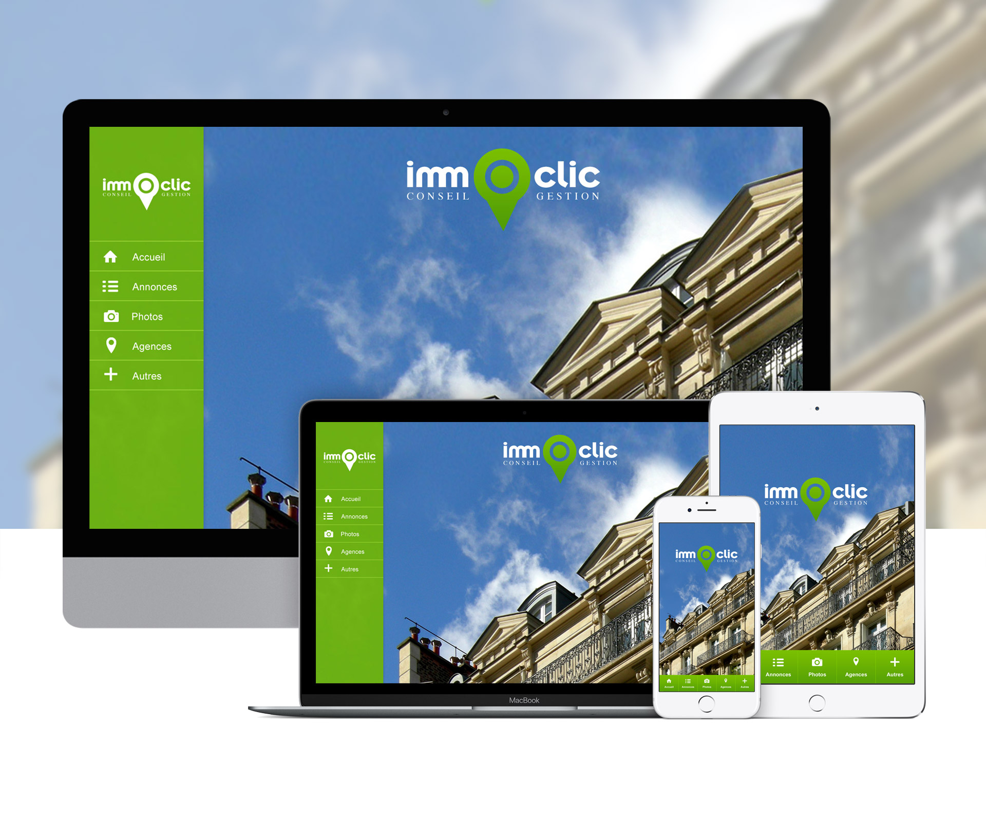 Création d'une application de démo pour agence immobilière