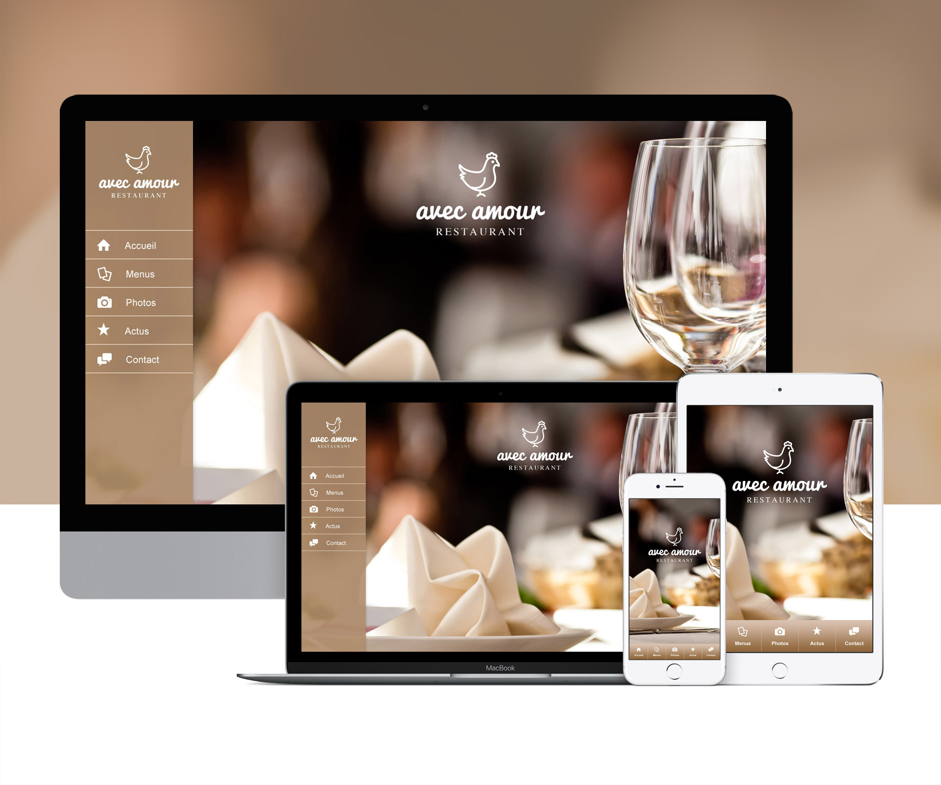 Création d'une application de restaurant pour Webappcreator